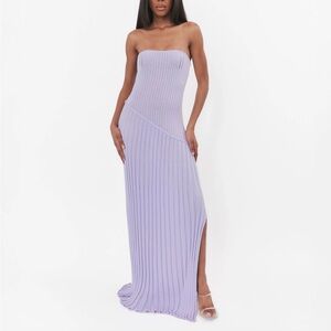Fumi The Label Lavender Strapless Dress